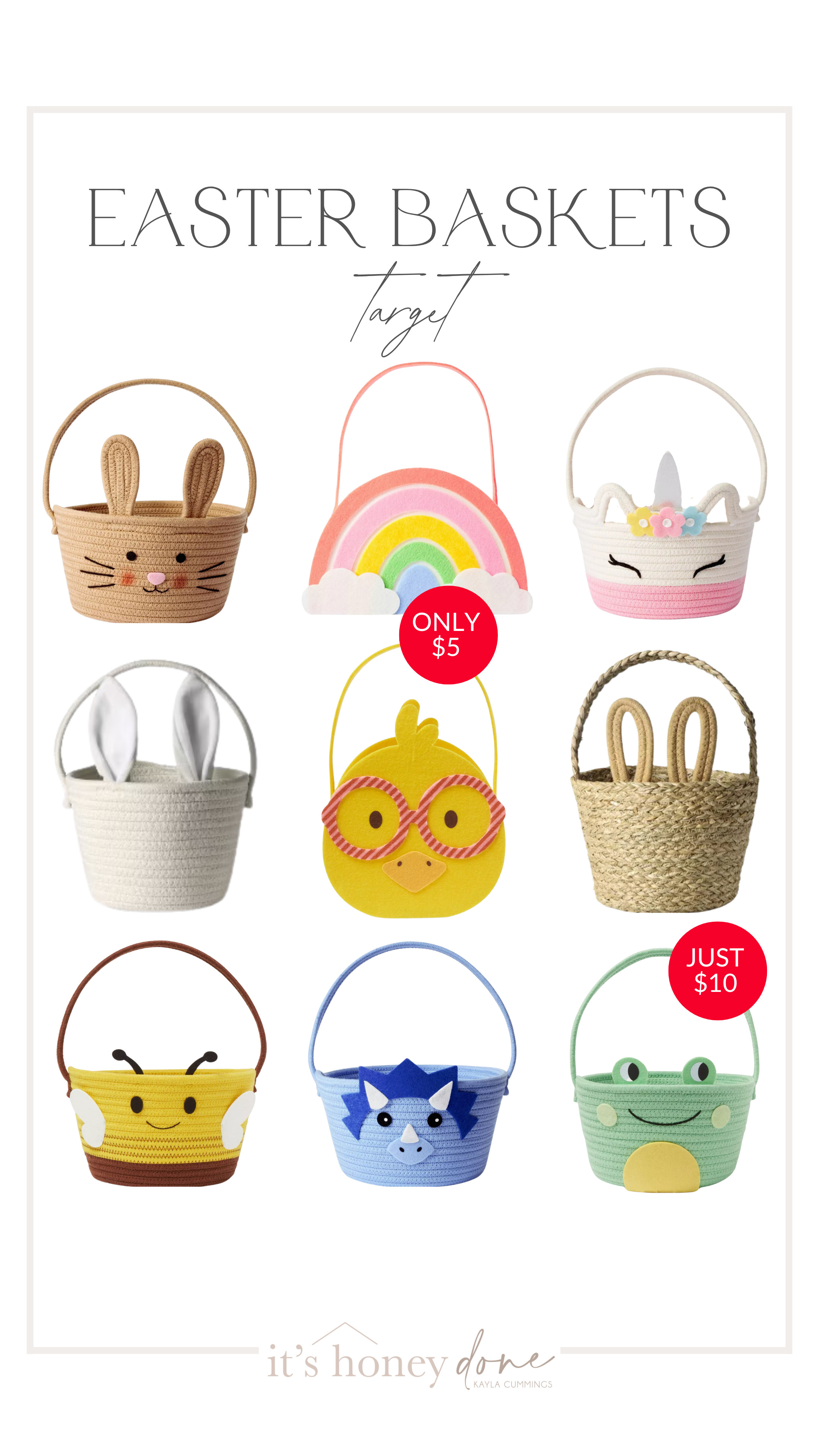SO many cute baskets from target this year and all of them are $5-$10!!! 

 #LTKSeasonal #LTKFindsUnder50 #LTKKids