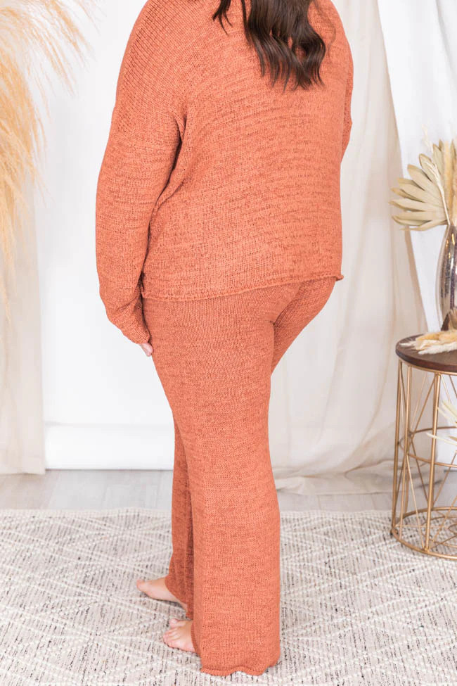 Wonder Often Terracotta Sweater FINAL SALE | The Pink Lily Boutique