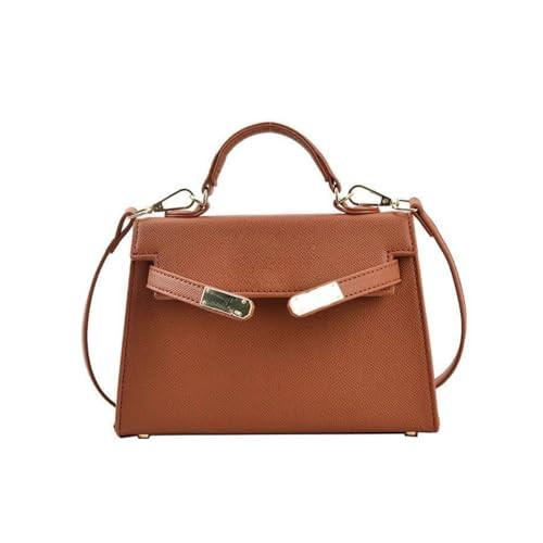 Crossbody Bags For Women PU Leather Trendy Shoulder Bag with Adjustable Strap Cross Body Bag Women's Handbags Purse (Brown) | Amazon (US)
