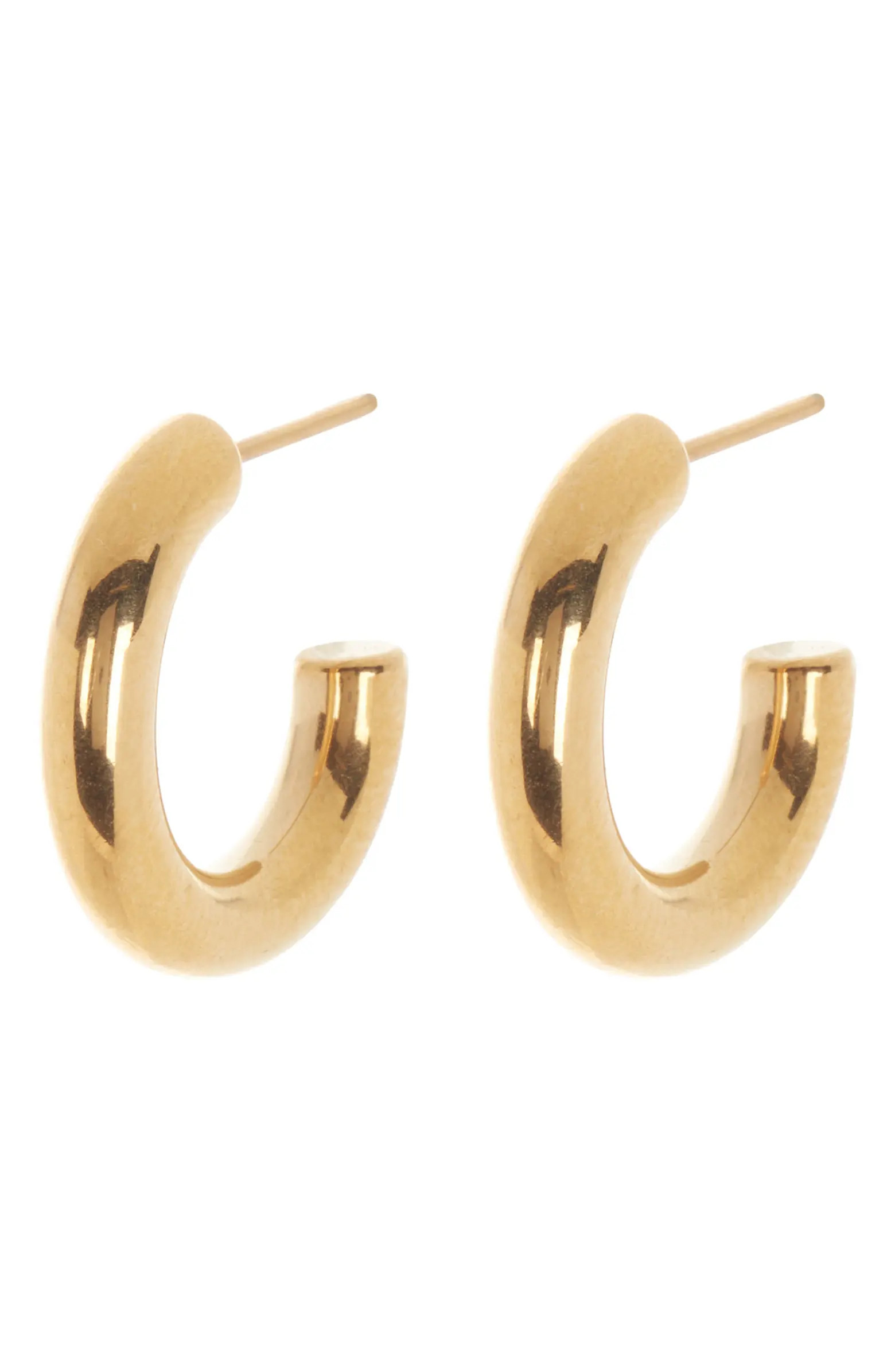NORDSTROM RACK Thick Tube Waterproof Huggie Hoop Earrings | Nordstromrack | Nordstrom Rack