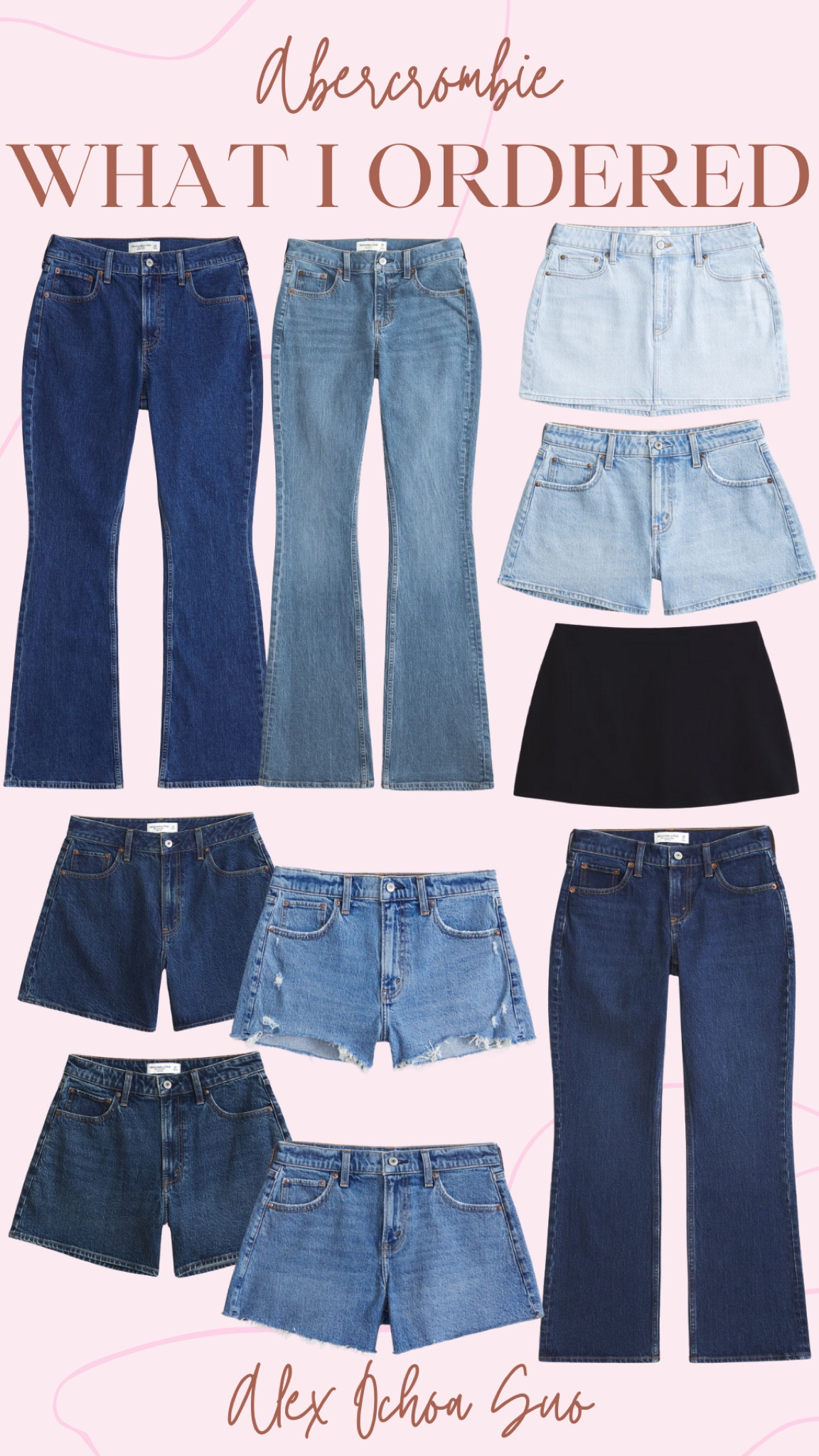 My recent Abercrombie order!! 

Women’s fashion, Abercrombie, denim, boot cut jeans, low rise jeans, mid rise jeans, dad shorts, mom shorts, mini skirt, denim skirt 




#LTKOver40 #LTKStyleTip #LTKFindsUnder100
