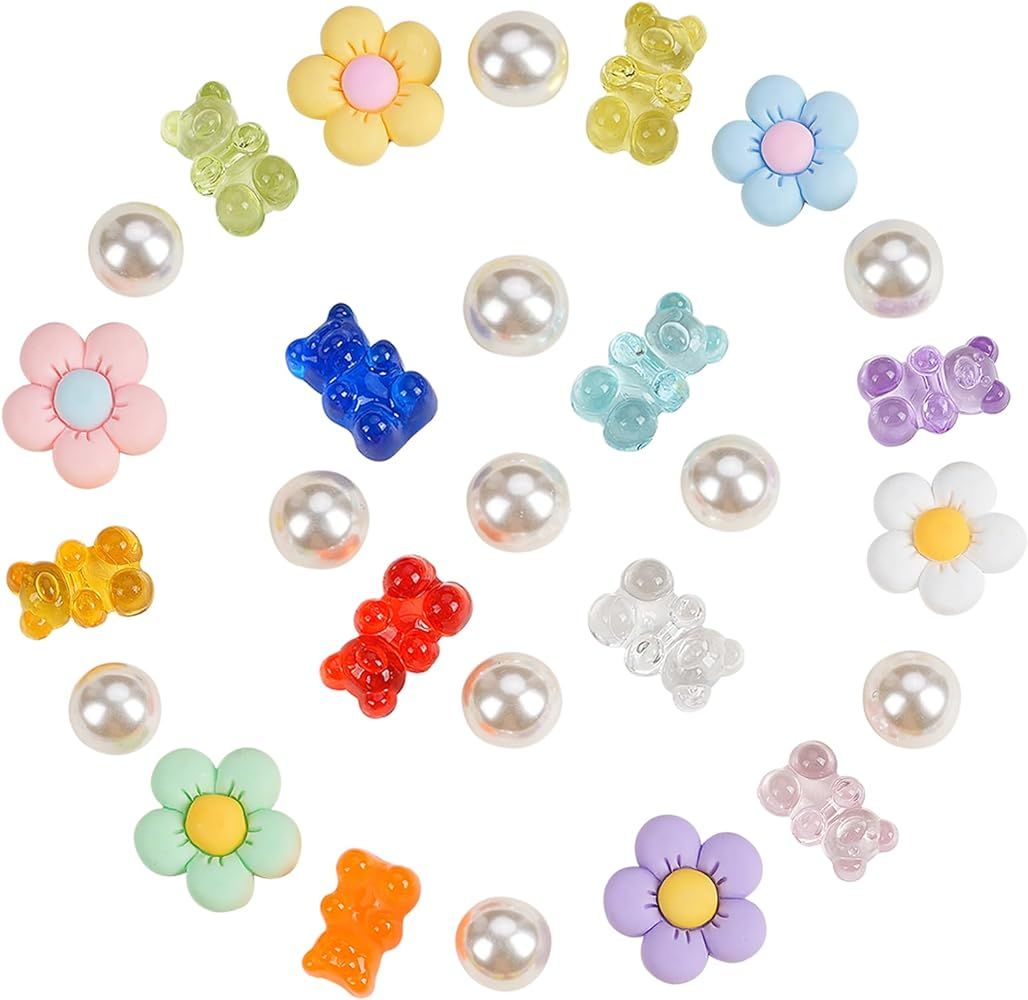 Gummy Bears Shoe Charms Bear Chain,Daisy Flower Charms Decoration Shoes for Women Girls Kids Part... | Amazon (US)