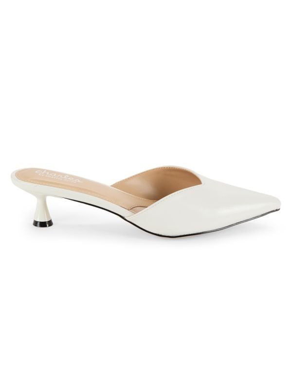 Aloe Point Toe Kitten Mules | Saks Fifth Avenue OFF 5TH