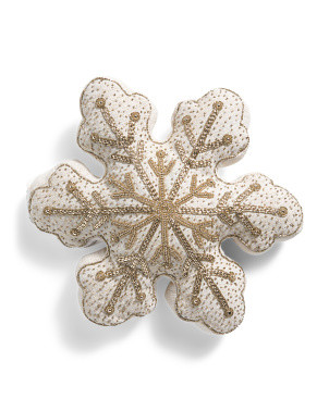 15x15 Puffed Snowflake Shaped Pillow | Throw Pillows | Marshalls | Marshalls