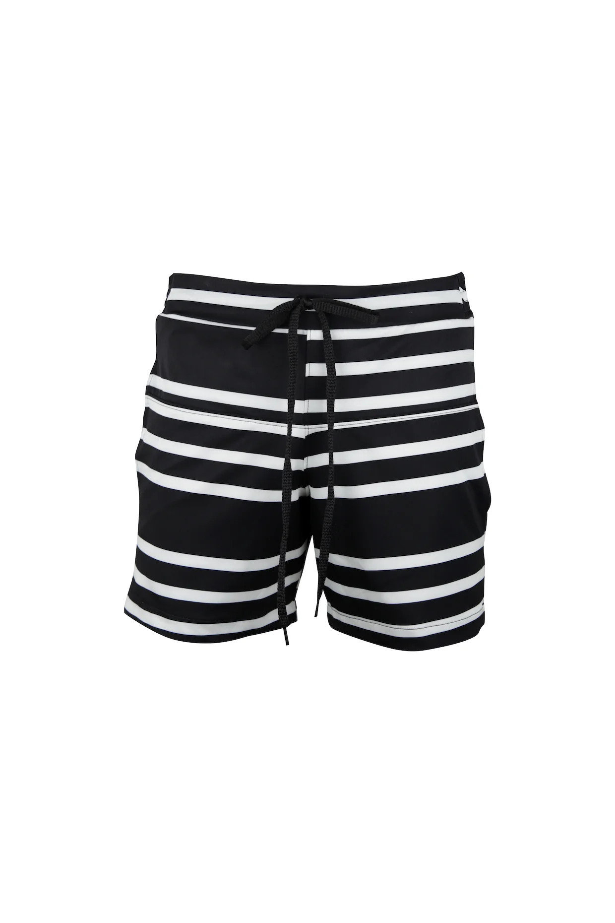 5"" Swim Trunks (Black Cream Stripe) | SAME