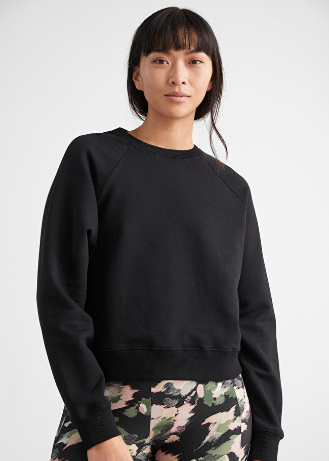Relaxed Cropped Cotton Sweatshirt | & Other Stories (EU + UK)
