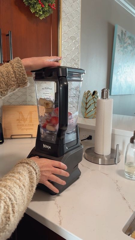 Does anyone else like to substitute lunch with a smoothie? 🙋🏼‍♀️

I love using my Ninja blender because it has Auto-IQ so it makes the perfect smoothie 👌🏻

Smoothie blender
Personalized cutting board 
Green and gold leaf vase 
Paper towel holder 

#LTKhome #LTKfindsunder100 #LTKVideo