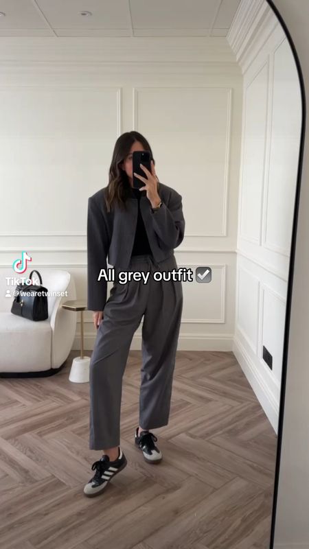 All grey outfit ☑️

#LTKVideo #LTKworkwear #LTKstyletip