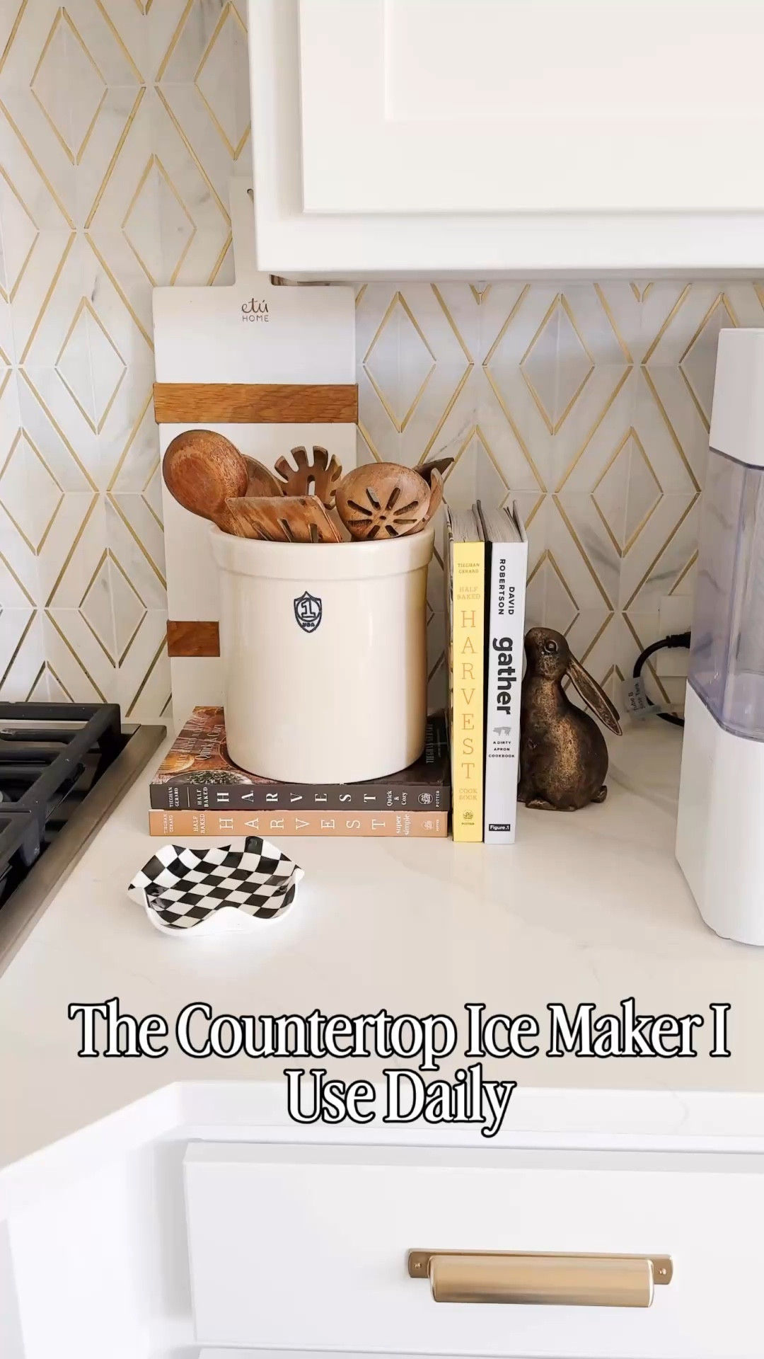 If you love nugget ice as much as we do, this countertop nugget ice maker has been one of my favorite kitchen appliances. The GE Profile Opal 2.0 is an investment but worth every penny as it makes soft chewable nugget ice at home and fits perfectly on the kitchen counter without taking up too much space. I’m linking the ice maker along with a few of my favorite kitchen decor pieces you see here including the utensil crock, wooden utensils, cookbooks and kitchen styling details. Follow me on LTK for daily home decor, Amazon finds and kitchen favorites.

#LTKHome #LTKSaleAlert