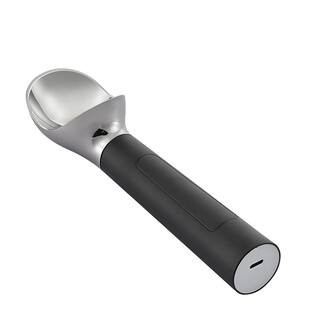 Black Waterproof Heated Ice Cream Scoop, Electric Scooper with LED Display for Hard Ice Cream | The Home Depot