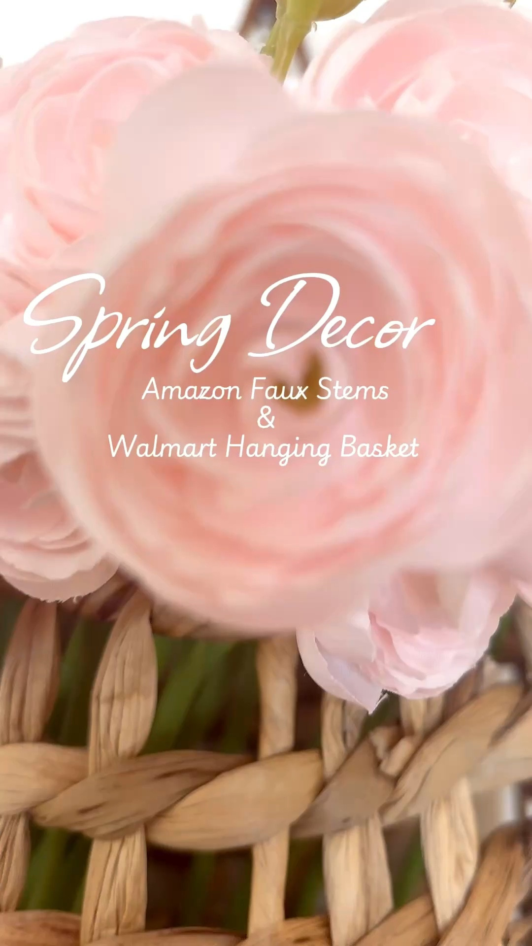 Simple $ affordable spring stems from Amazon and Walmart hanging basket✨ 

#LTKHome #LTKSpringSale