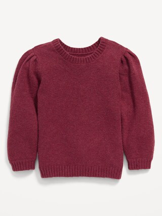 Cozy Puff-Sleeve Sweater for Toddler Girls | Old Navy (US)