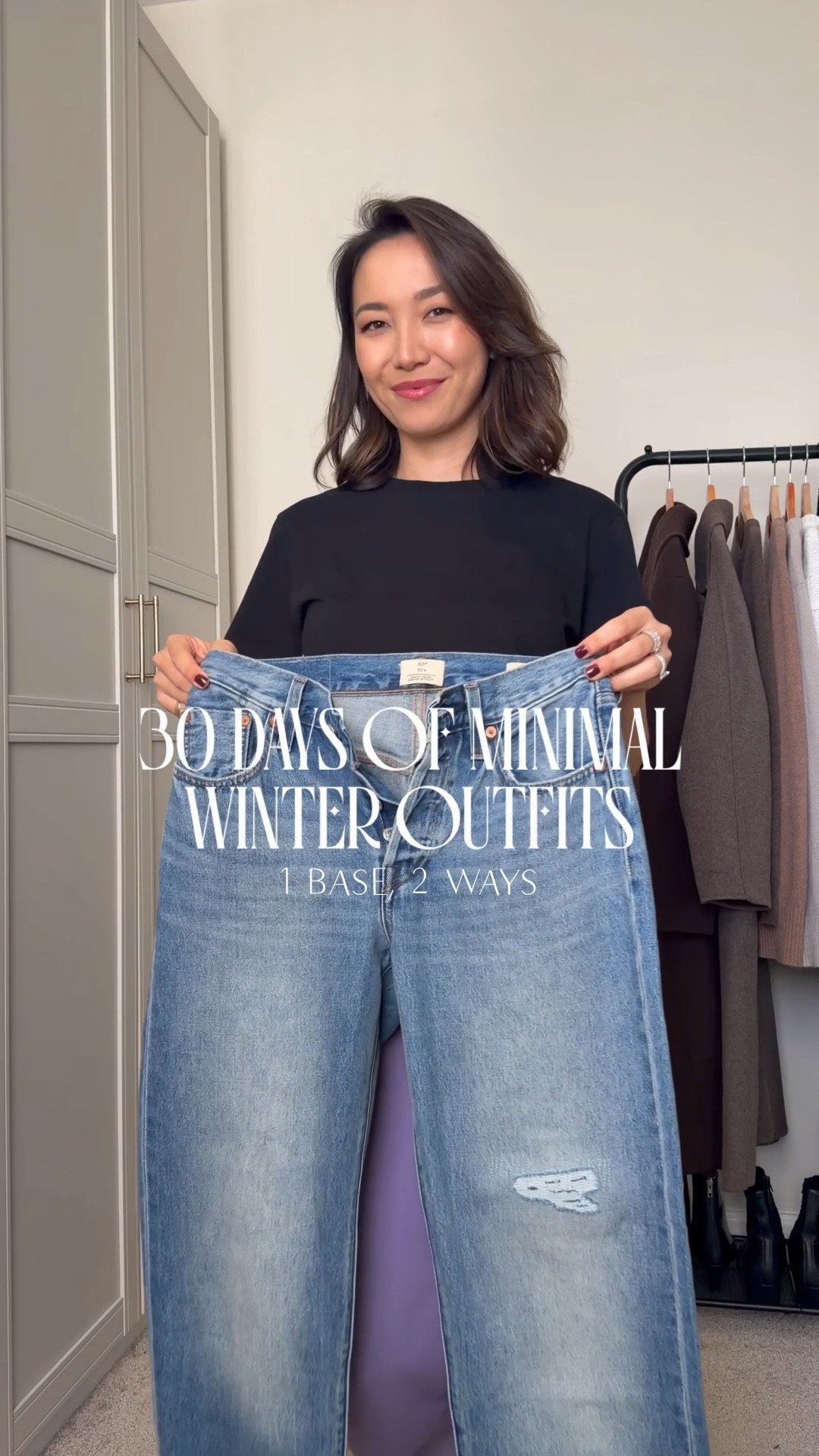 30 days of minimal winter outfits - 1 base, 2 ways : dresser down or dress up?

#LTKootd