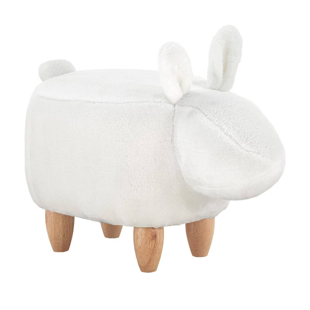 Oddvar Bunny Ottoman White - Inspire Q | Target