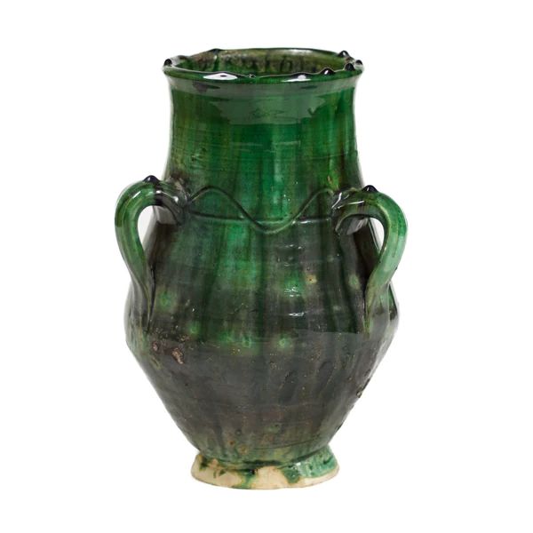 Vintage Tamegroute Vase, Green | The Avenue