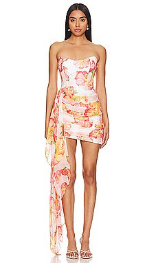 Katie May Chasing Dawn Dress in Apricot Poppy from Revolve.com | Revolve Clothing (Global)