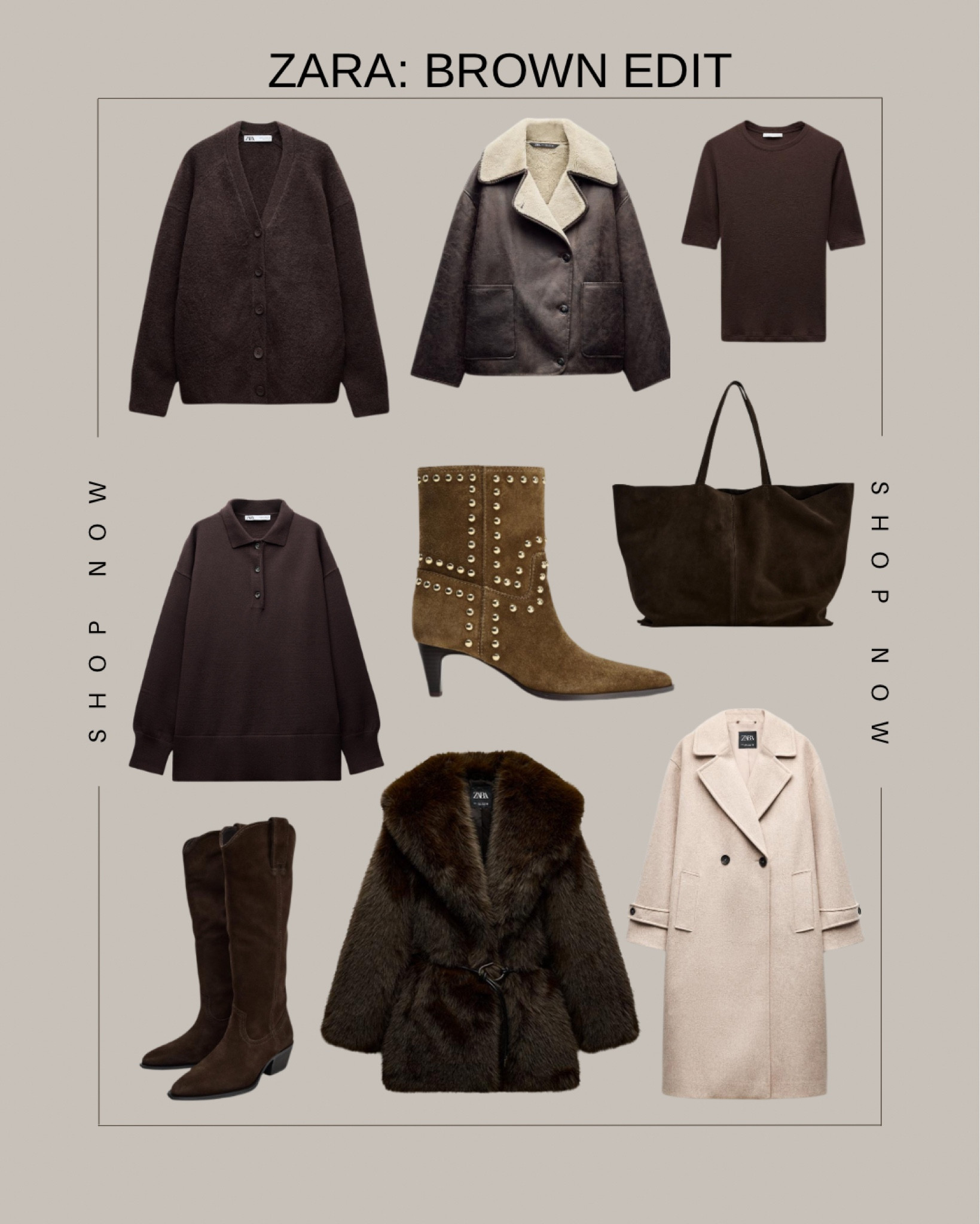 ZARA: BROWN EDIT 🤎

#LTKspring #LTKuk #LTKFashionMonth