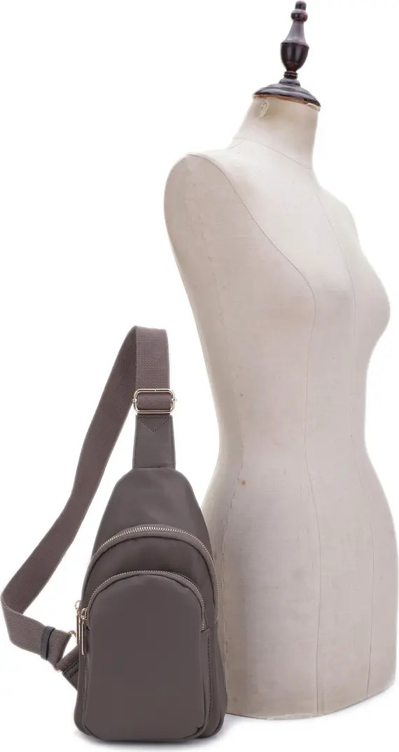 Logan Nylon & Vegan Leather Sling Bag | Nordstrom