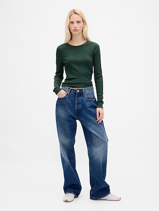 Modern Compact Rib Crop T-Shirt | Gap (US)