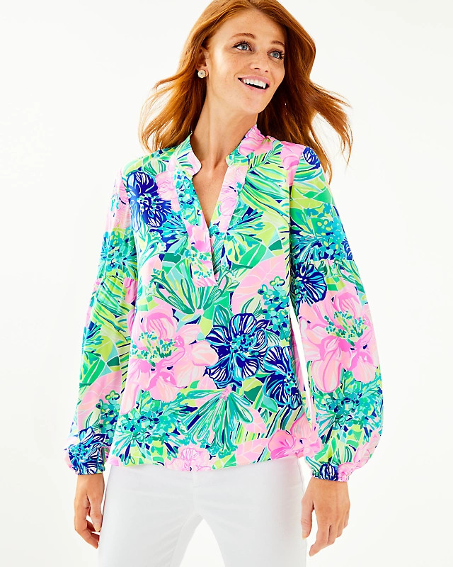 Shea Silk Tunic Top | Lilly Pulitzer