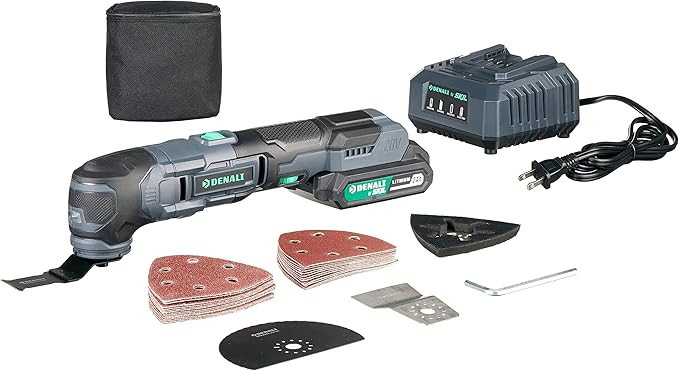 Amazon Brand - Denali by SKIL 20V Cordless Oscillating Multi-Tool Kit with 32-Piece Accessory Kit... | Amazon (US)