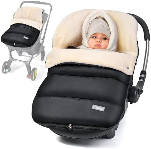 Orzbow Winter Baby Car Seat Cover, Universal Car Seat Bunting Bag for Babies with Adjustable Zipp... | Amazon (US)