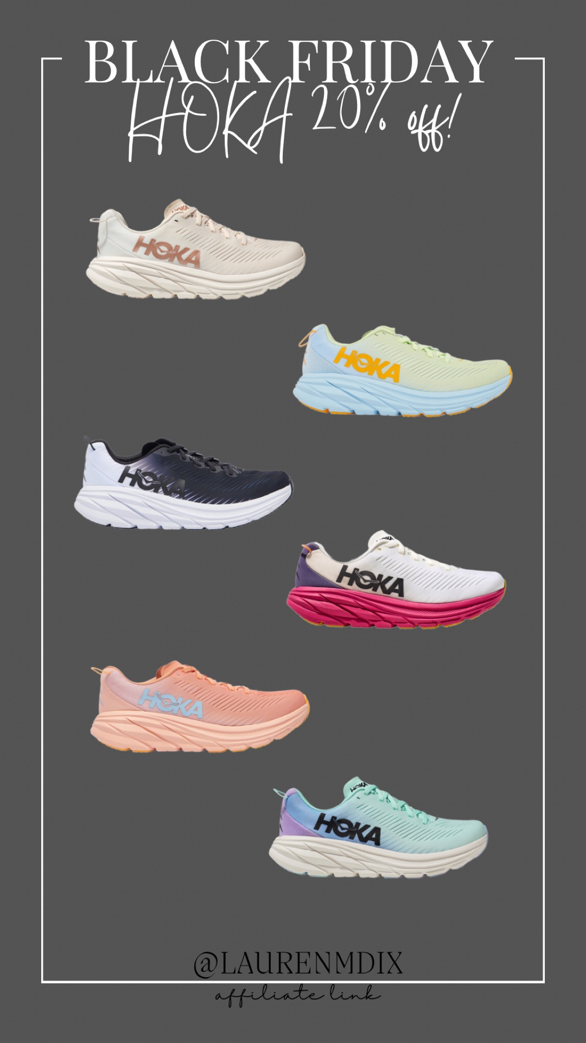 HOKA sneakers 20% off!! 

#LTKCyberWeek #LTKshoecrush #LTKsalealert