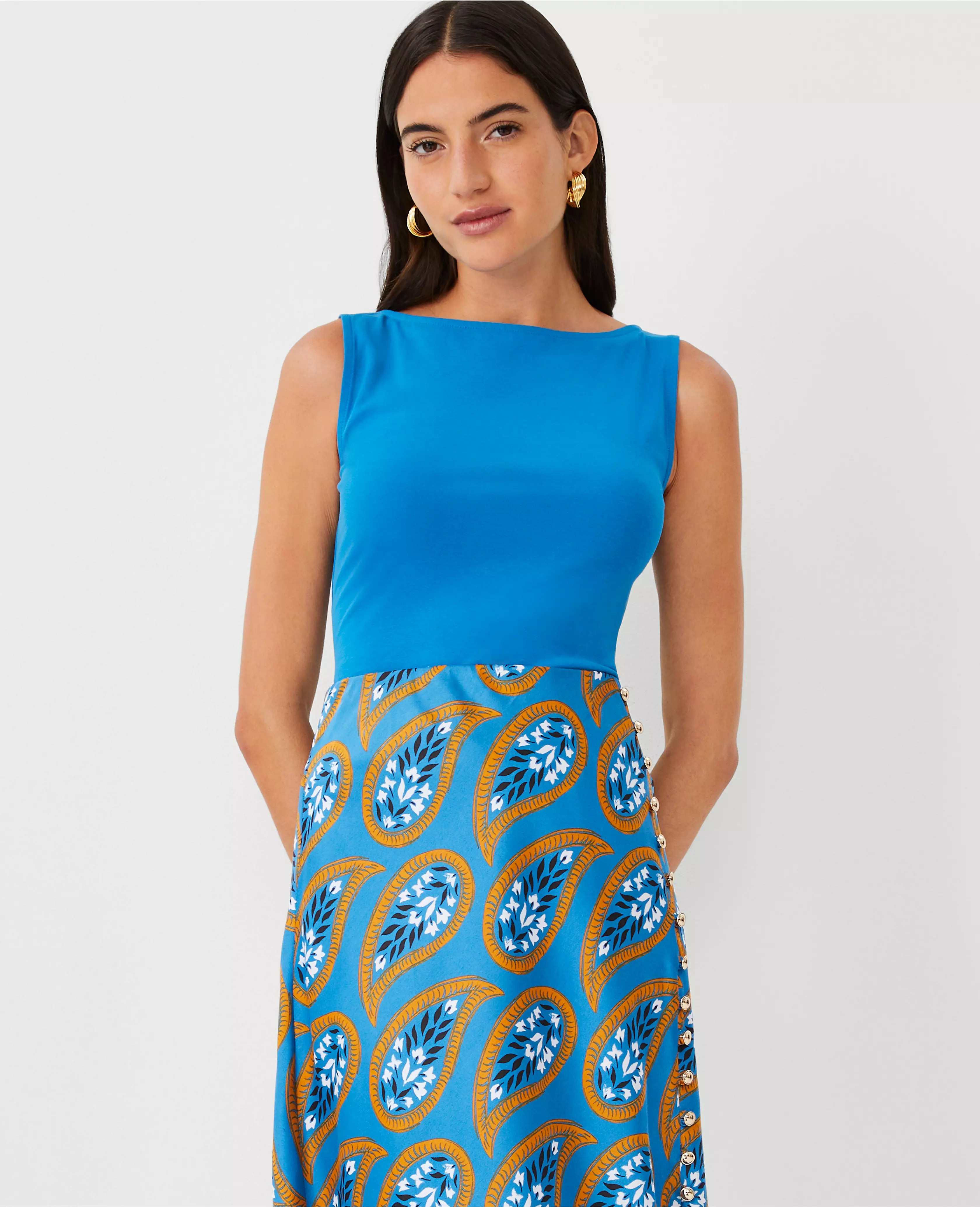 Refined Knit Boatneck Tank Top | Ann Taylor (US)