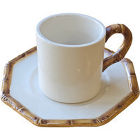 Bamboo Espresso Cup & Saucer | Cailini Coastal