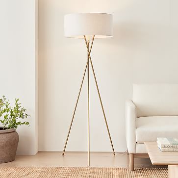 Mid-Century Tripod Floor Lamp (66") | West Elm (US)