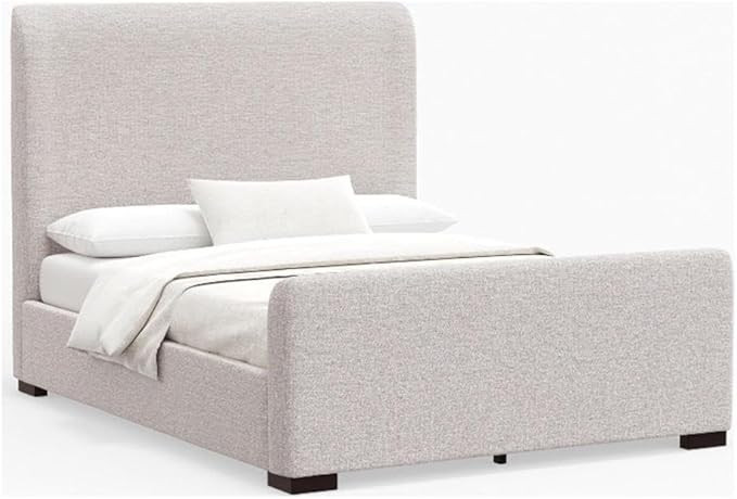 Alpine Furniture Adele Upholstered Queen Platform Bed Beige | Amazon (US)