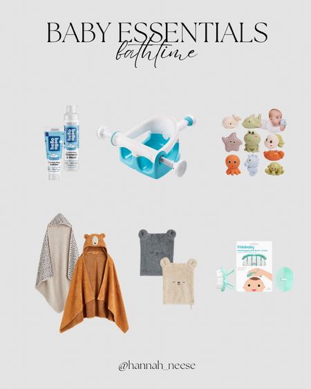Baby bath essentials - bath toys / baby bath towels and washcloths - bath seat - hello bello

#LTKbump #LTKbaby #LTKfamily