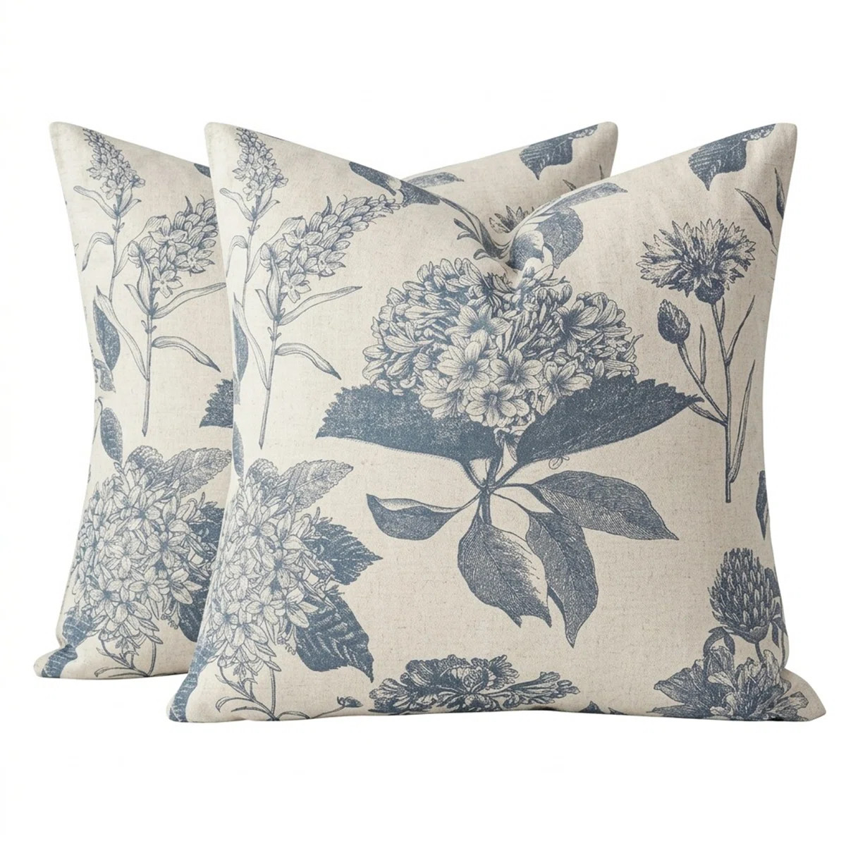 20x20 Inch Floral Throw Pillow Covers Set of 2,Accent Print Cushion Covers (Set of 2) | Wayfair North America