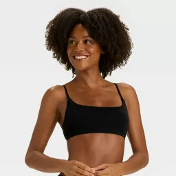 Women's Luxe Stretch Unlined Nursing Bralette - Auden™ Black S | Target