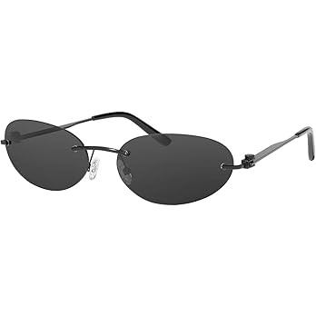 mosanana Y2K Oval Sunglasses for Women and Men Mod. Hacker | Amazon (US)