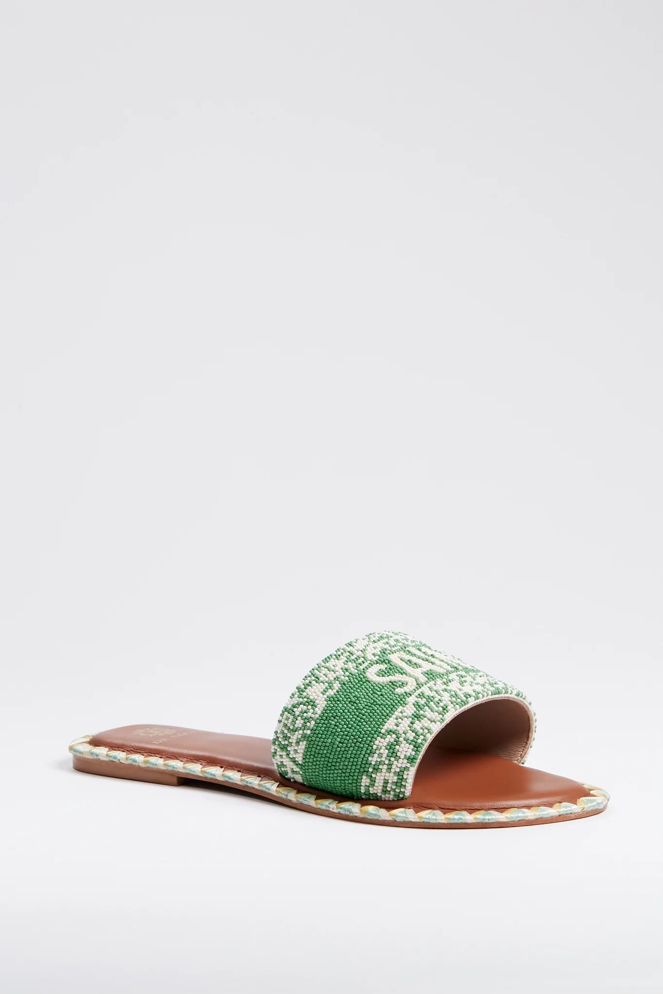 Emerald Green Saint Tropez Sandals | Tuckernuck (US)