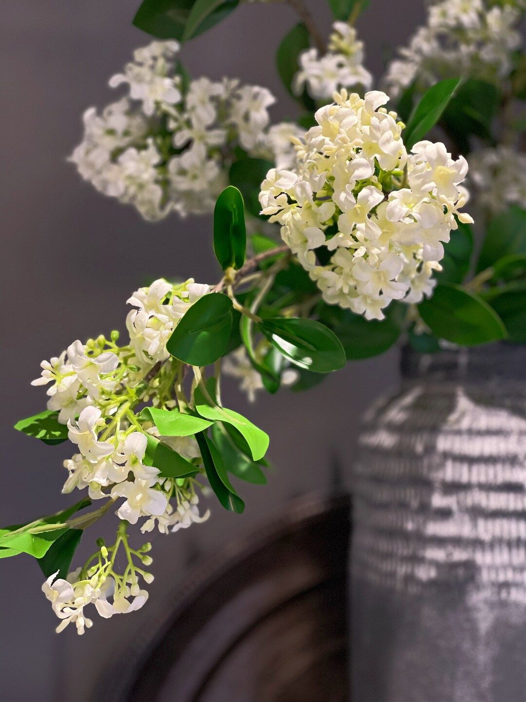 White Jasmine Blossom Branches, Long Stems, White Faux Flower Sprays, Artificial Plants, Wedding ... | Etsy (US)