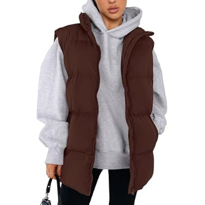 PRETTYGARDEN Women's Puffer Jacket Vests 2026 Fall Casual Sleeveless Stand Col… | Amazon (US)