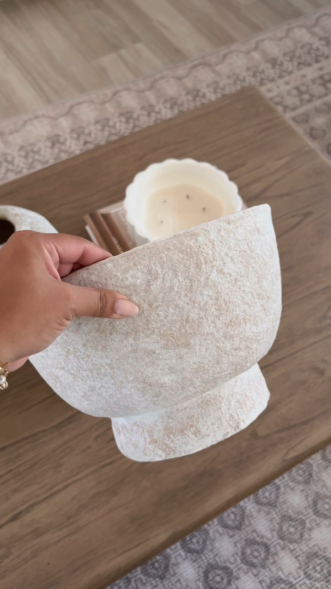 Such a pretty paper mache bowl! It looks like heavy cement but it’s actually paper mache and unbreakable by little ones 🤣
Cute for a shelf or coffee table ✨ 

#homedecor #papermachebowl #bowl #modernorganicdecor #target #targetfinds #targethome #studiomcgee #coffeetabledecor #homefind #shelfdecor

#LTKSeasonal #LTKFindsUnder50 #LTKHome