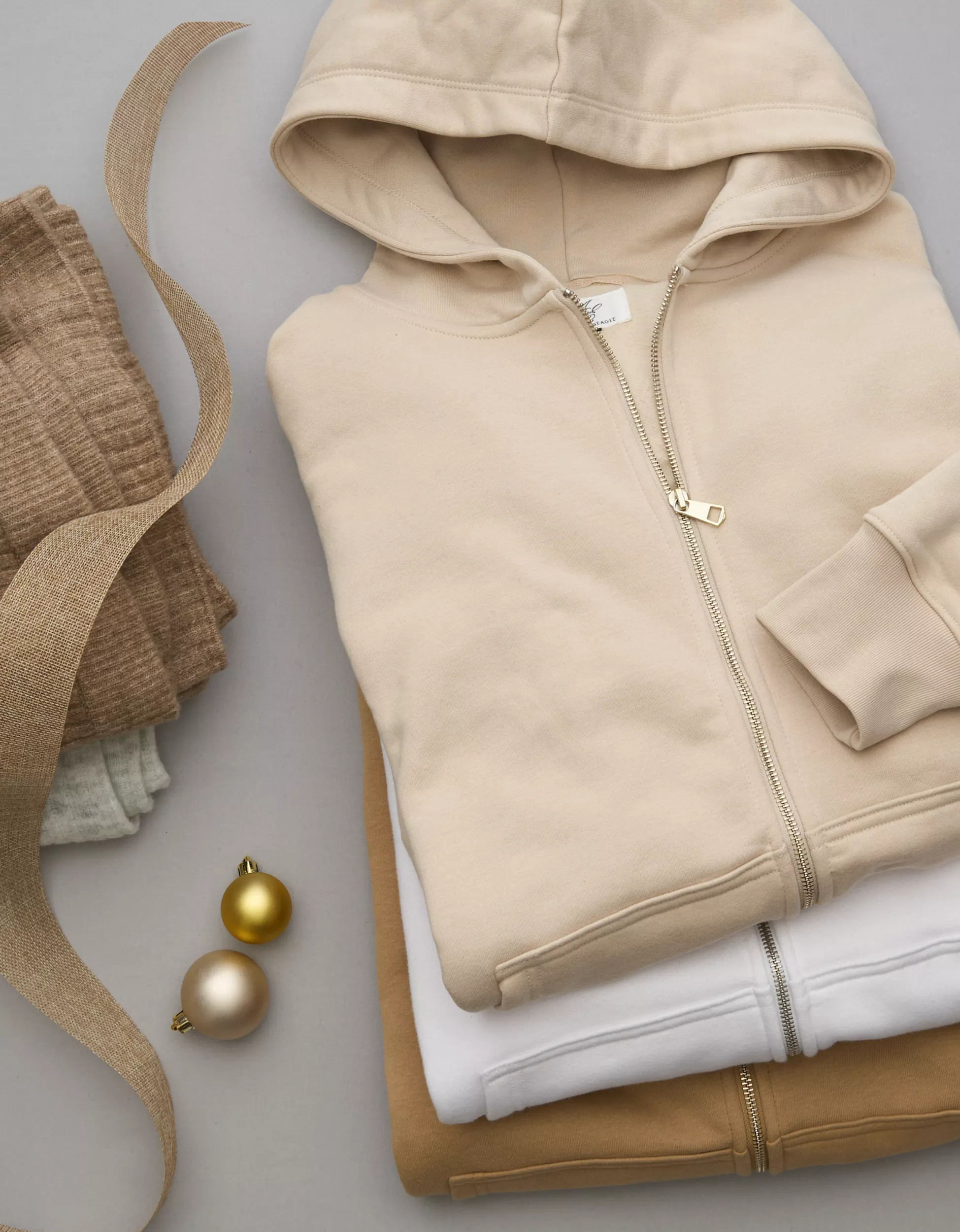 AE Everyday Luxe Zip-Up Hoodie | American Eagle Outfitters (US & CA)