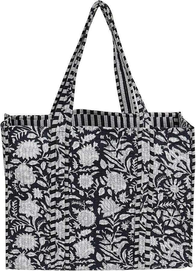 Marubhumi Women Lightweight Travel Bag Purse Cotton Shoulder Tote Bag For Shopping Grocery & Beac... | Amazon (US)