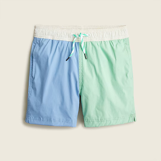 Boys' swim trunk in colorblock | J. Crew US