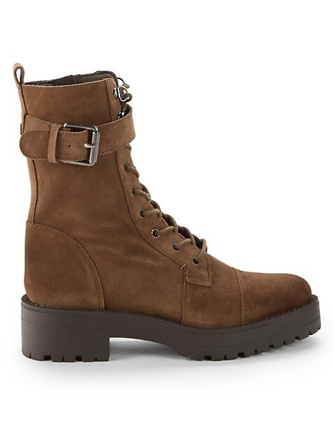 Sam Edelman Junip Suede Combat Boots on SALE | Saks OFF 5TH | Saks Fifth Avenue OFF 5TH
