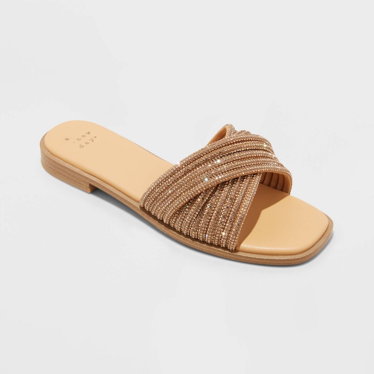 Women's Felicia Slide Sandals - A New Day™ Bronze 5 | Target