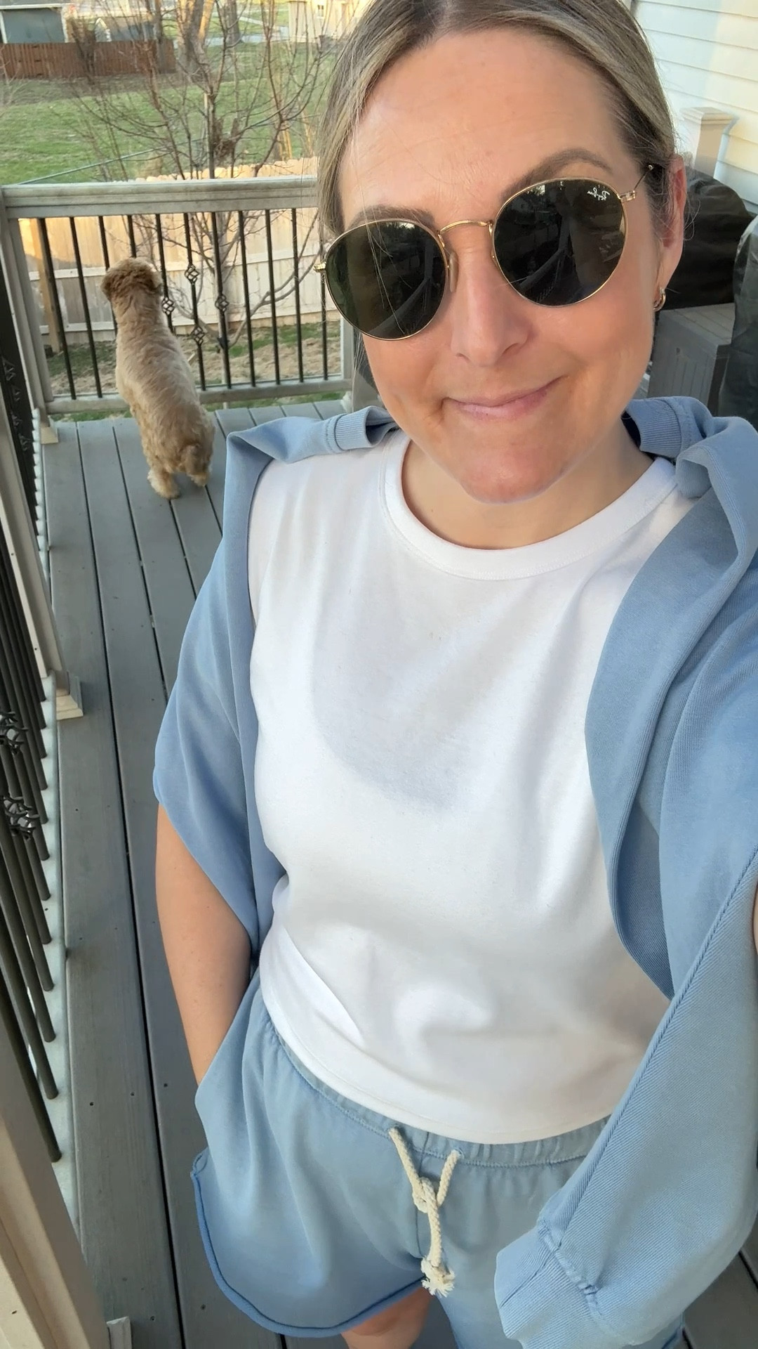 The prettiest blue spring/summer matching sweat set!  And it's on sale!

Love the terry cloth material - perfect for spring and summer!  So comfy!  
Small sweatshirt and medium shorts!

#LTKHome #LTKootd #LTKSaleAlert