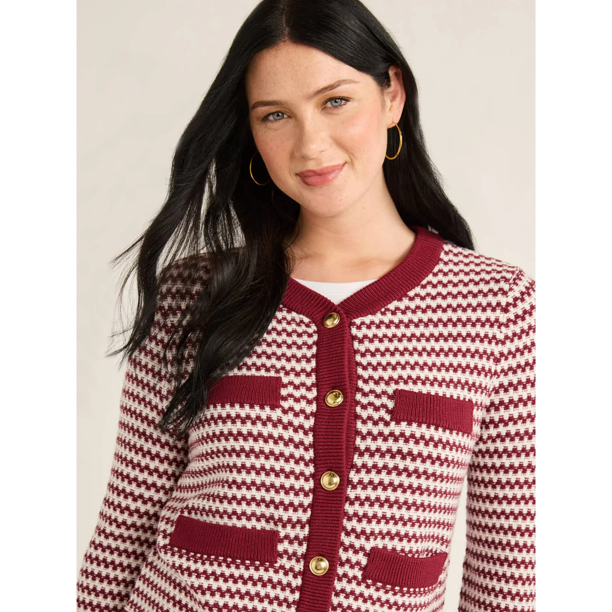 Free Assembly Women’s Welt Pocket Cardigan Sweater, Lightweight, Sizes XS-XXL | Walmart (US)