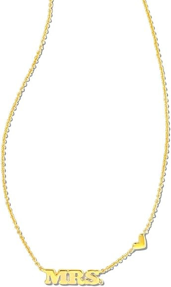 Kendra Scott Mrs. Pendant Necklace, Fashion Jewelry for Women, 14k Gold-Plated | Amazon (US)