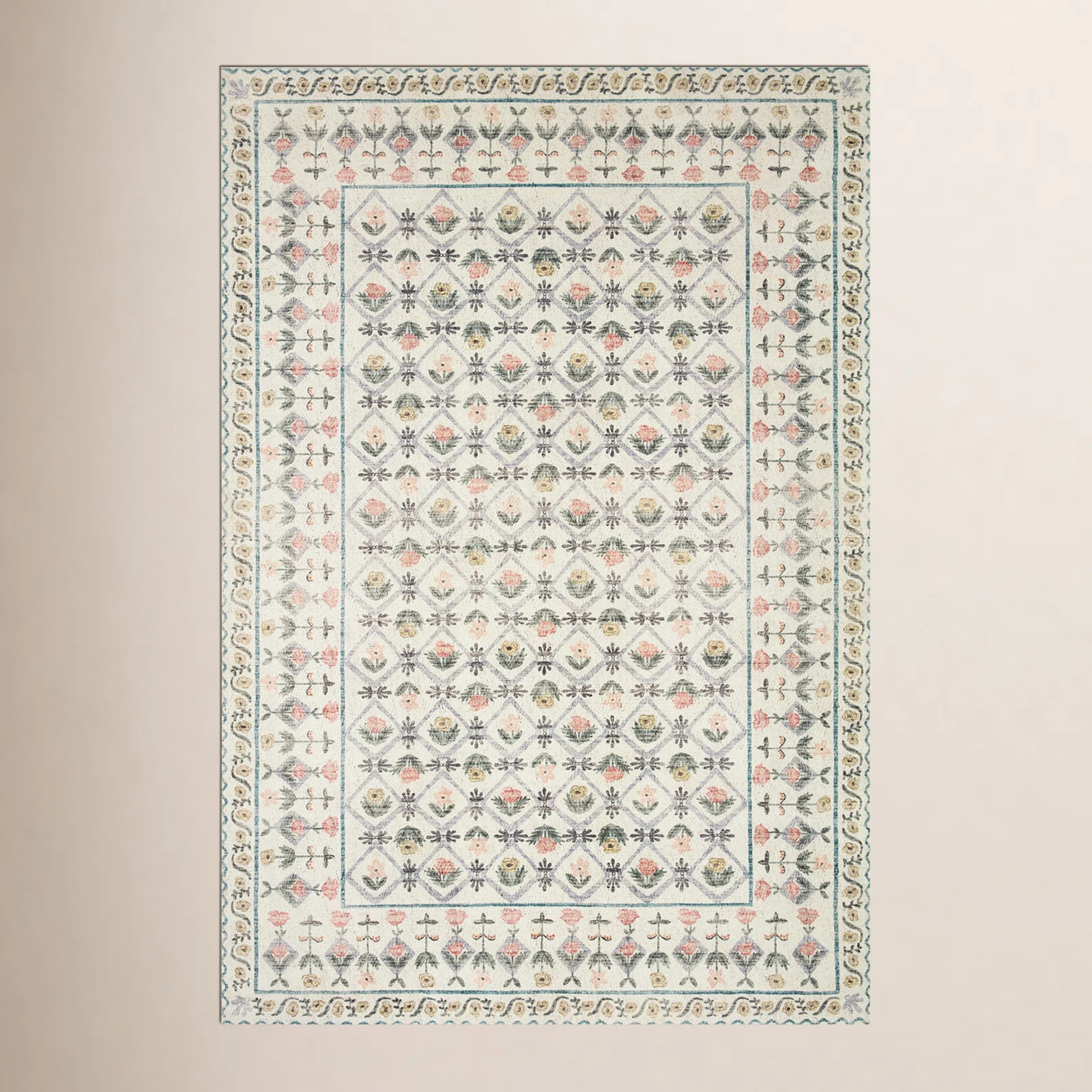 Rifle Paper Co. x Loloi Eden Rug feat. CloudPile | Birch Lane