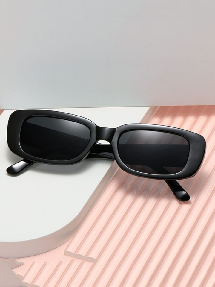 1pc Square Frame Sunglasses For Uv Protection | SHEIN