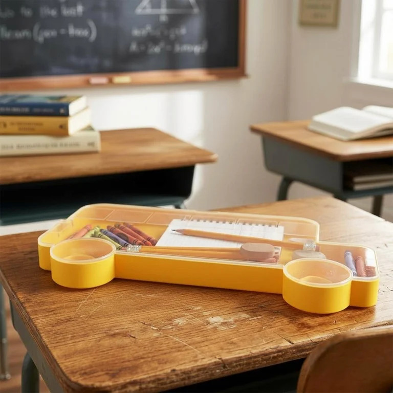 Pen+Gear Bus-Shaped Storage Container, Yellow, 15.5" x 8" | Walmart (US)